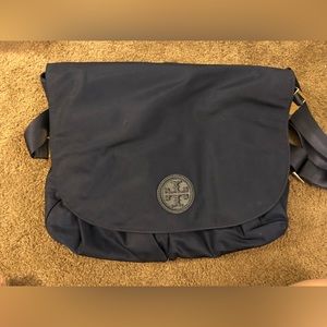 Tory Burch sling diaper bag.